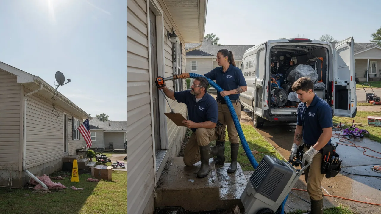 Ceiling Water Damage Restoration in Jeffersonville, OH near me